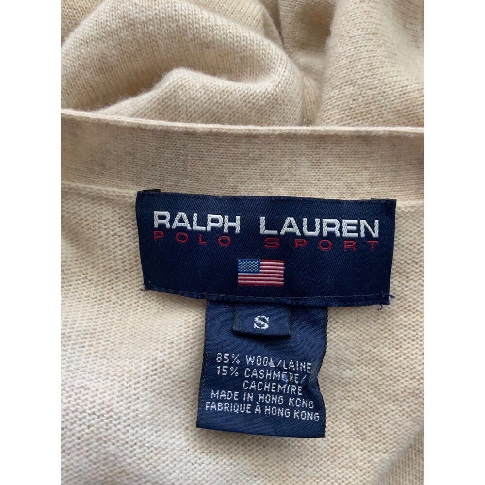 Ralph Lauren women Vintage blue label cashmere blend cardigan oversized small